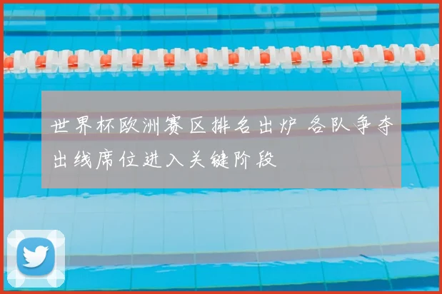 世界杯欧洲赛区排名出炉 各队争夺出线席位进入关键阶段